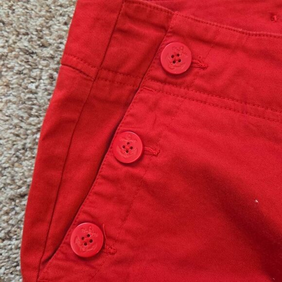 Women's Red LOFT Wide Leg Trouser Dress Pants - Picture 5 of 9